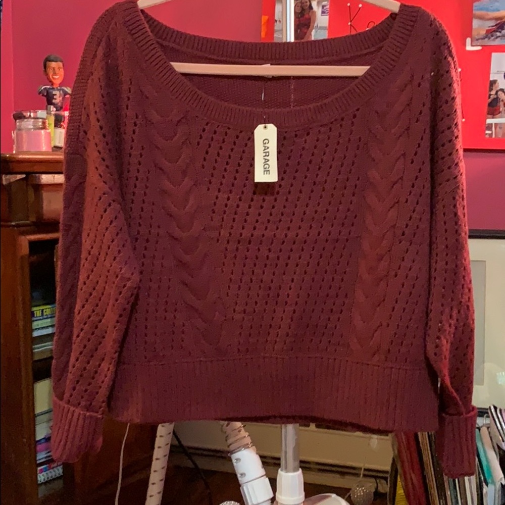 Not worn! Red Sweater.